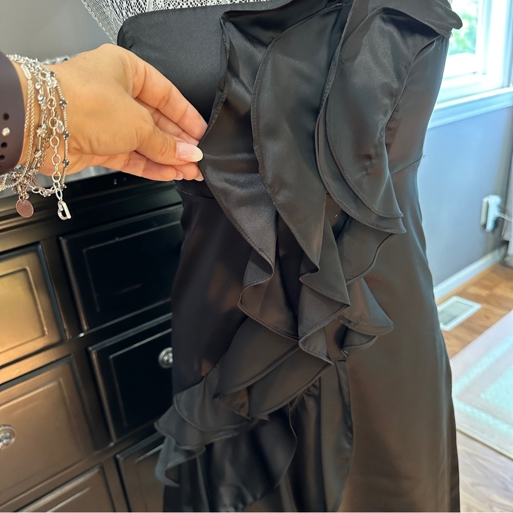 The Limited Event Black Strapless Ruffle Cocktail Dress Women’s 2 – Formal LBD - Picture 3 of 16